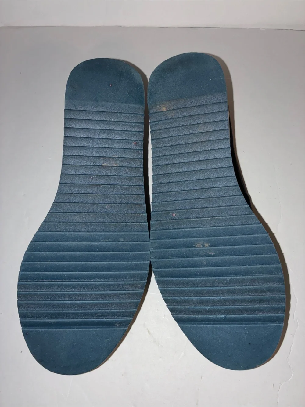 TOMS, Women’s 8.5, Black Canvas Platform Slip-Ons with Pastel Striped Sole